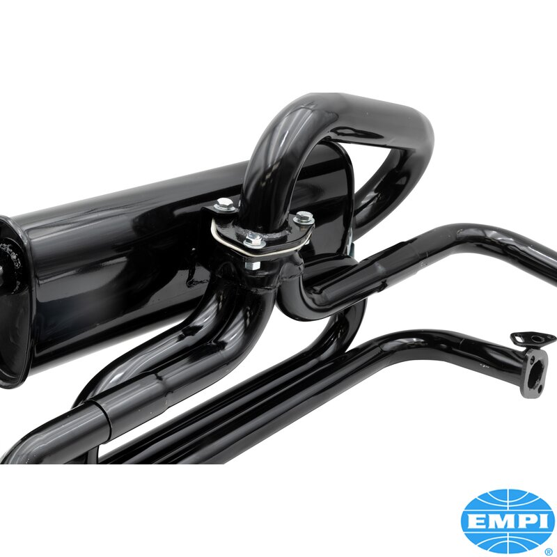**NCA** BAJA Single Quiet Pack Exhaust System - Complete With Integral J-Tubes