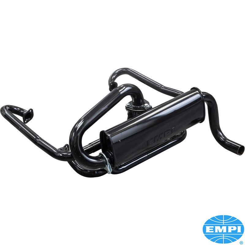 **NCA** BAJA Single Quiet Pack Exhaust System - Complete With Integral J-Tubes