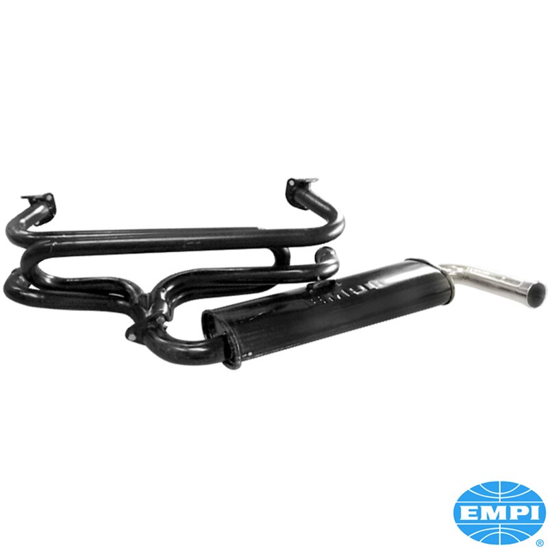 EMPI Single Quiet Pack Exhaust System - Type 1 Engines (Not 1200cc)