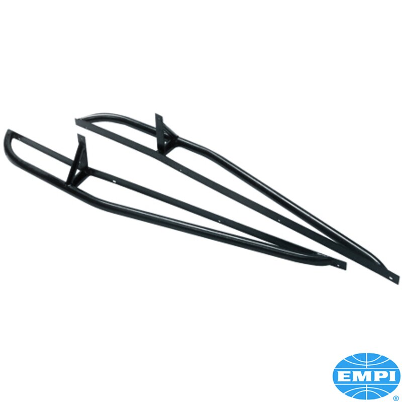 Lavmontert Baja sidestangsett, 1 1/4" rør, rå, 2 stk. Erstatter løpebrett og gir sidebeskyttelse