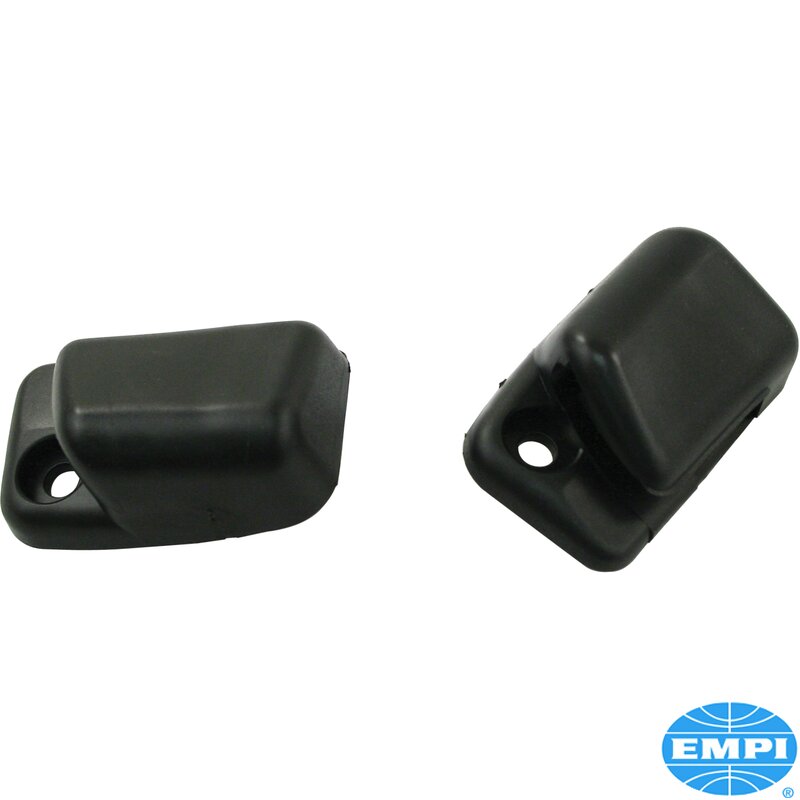 Beetle Black Sunvisor Clips - 1968-79 (Also Karmann Ghia Black Sunvisor Clips - 1965-74)