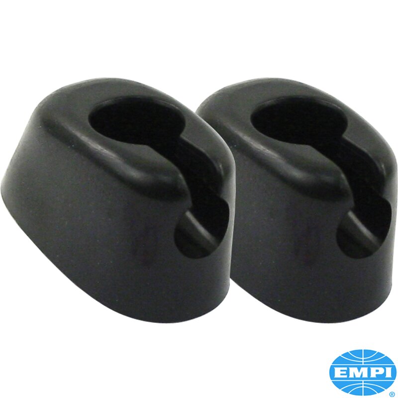 Baywindow Bus Black Sunvisor Clips (Also Beetle Black Sunvisor Clips - 1965-67)