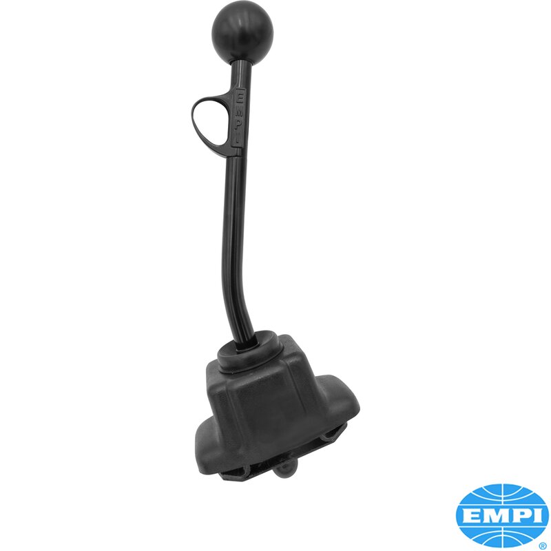 Girspak med avtrekker, sort pulverlakk med svart knott, lang, total lengde 13 ½"