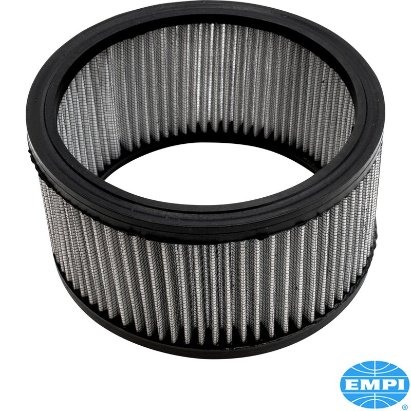 Chrome Rectangular Air Filter - IDF Carburettor Air Filter - (45mm Or 1.77inch Tall)