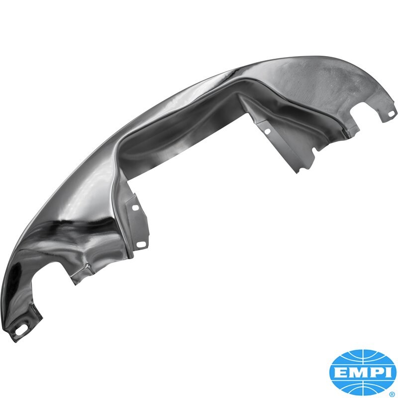 Chrome Tin Over Exhaust With Pre Heat Holes But No Air Outlets
