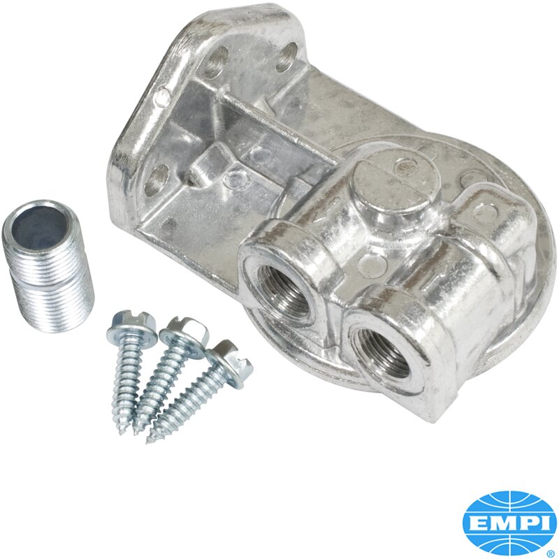 Aluminium Oil Filter Head - Left Outlets