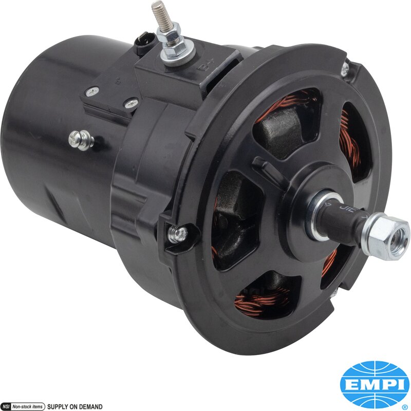 Black 75 AMP Alternator - Type 1 Engines