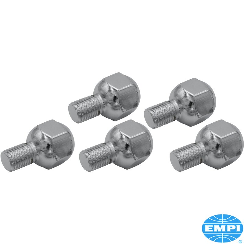 12mm Radius Chrome Wheel Bolt - 15mm Long