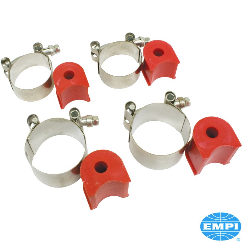 Beetle Front Anti Roll Bar Stainless Steel Clamps + Urethane Mounts (Standard Diameter Anti Roll Bar)