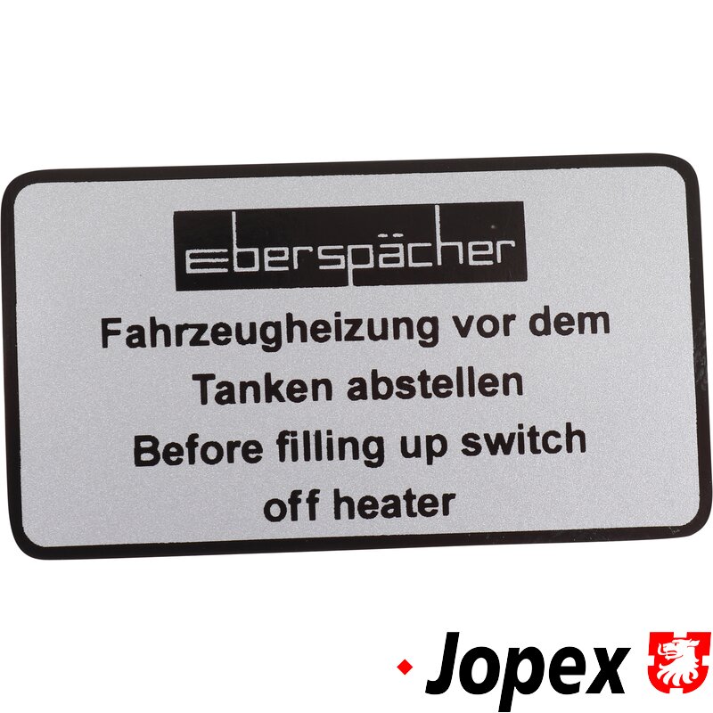 T25 Eberspächer - Before Filling Up Switch Off Heater
