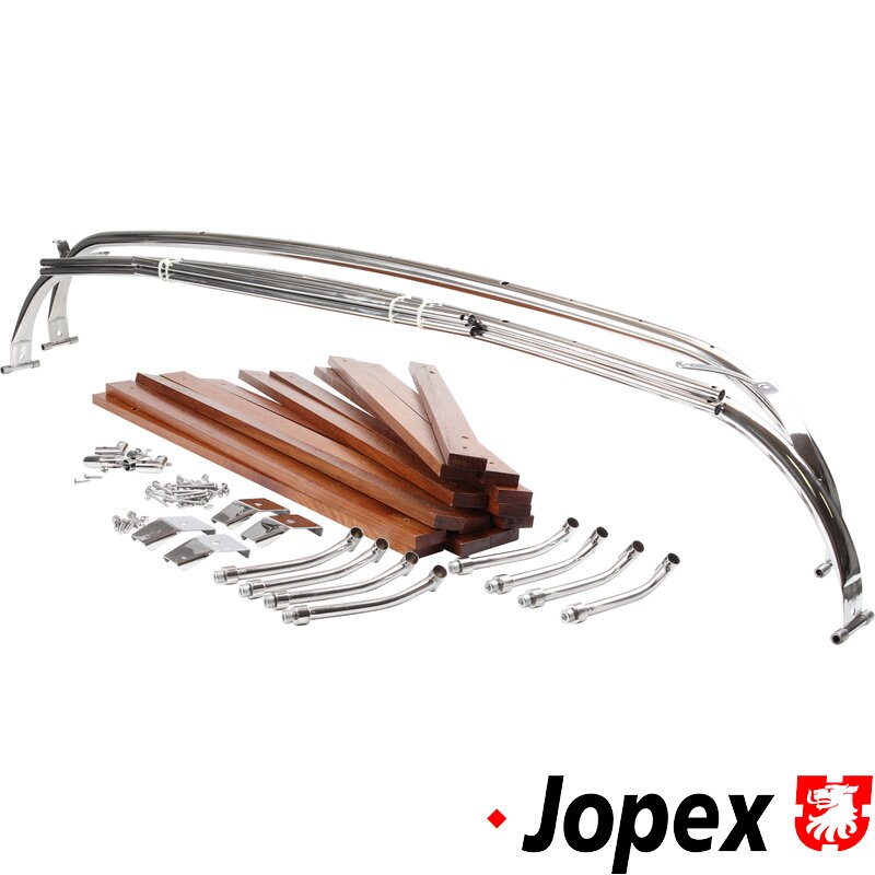 Type 25 2 Bow Stainless Steel And Wood Slat Roof Rack