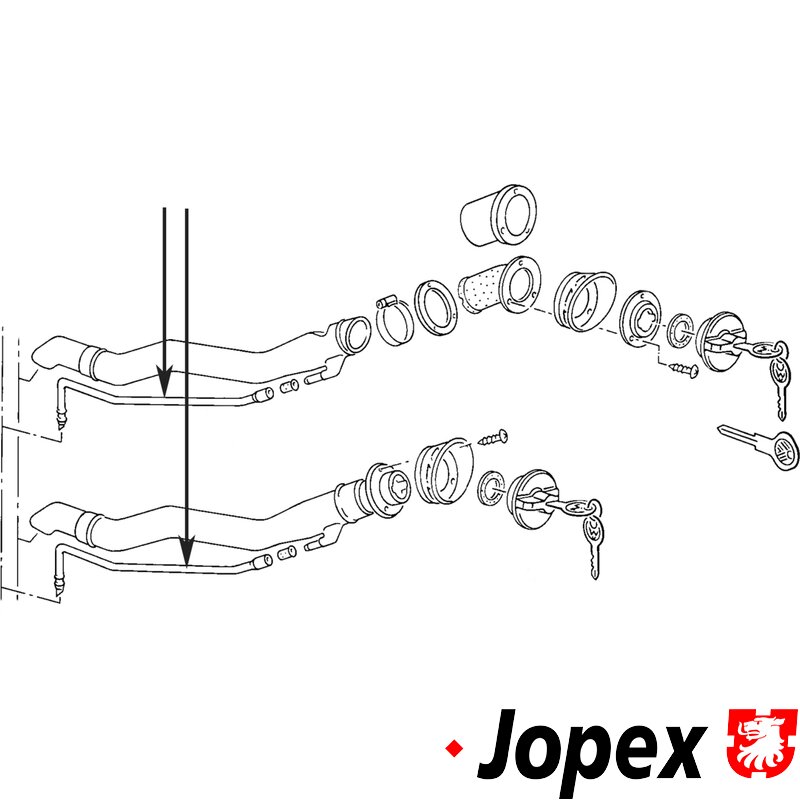 Type 25 Fuel Filler Neck Breather Pipe - 1984-92