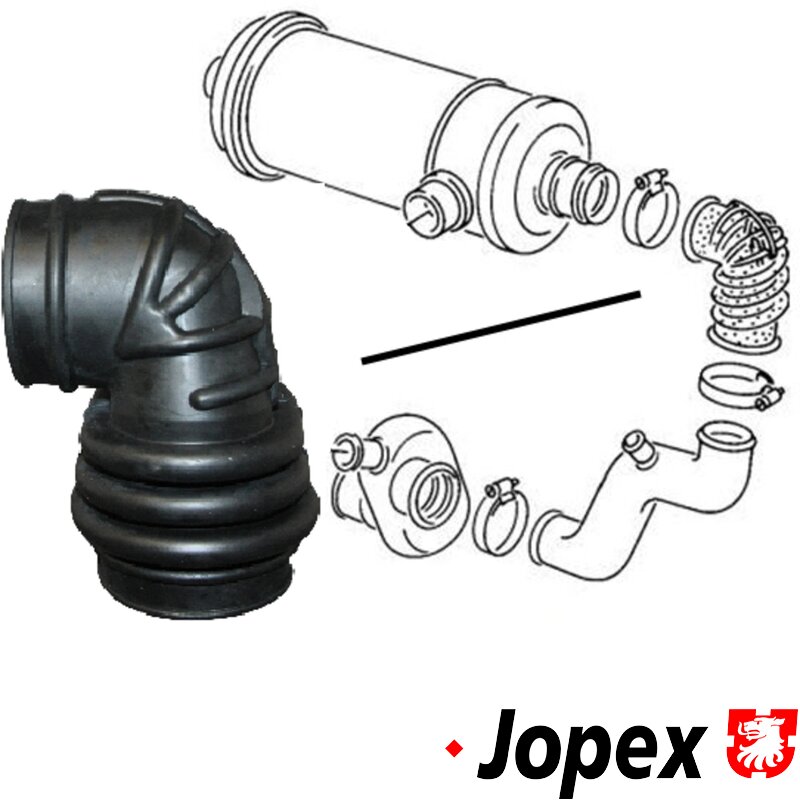 Type 25 Air Filter Inlet Elbow - Air Box To Connecting Pipe - 1600cc Turbo Diesel
