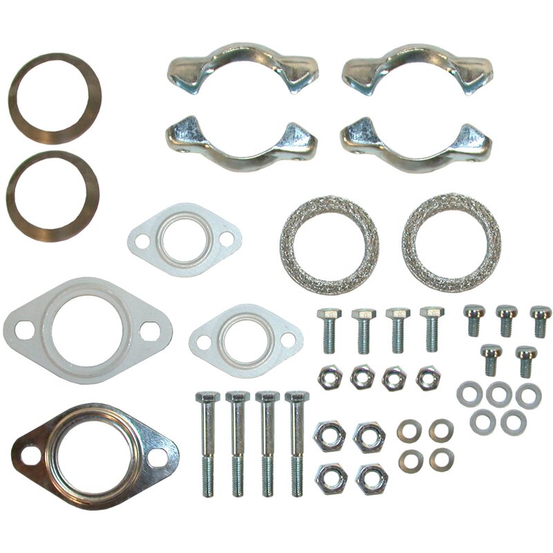 Type 1 Exhaust Fitting Kit (Twin Tailpipes) - 25HP And 30HP Type 1 Engines