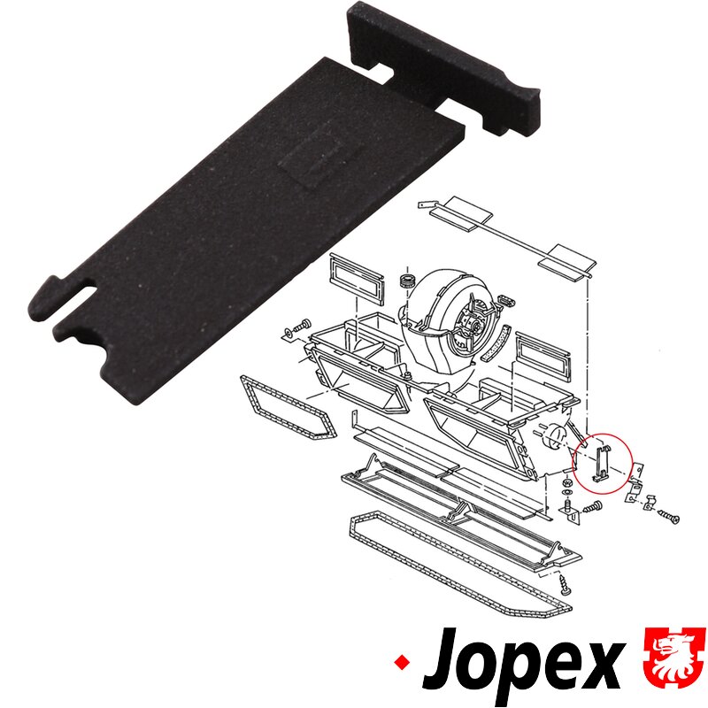 Type 25 Heater Box Footwell Flap Bearing Plate - Left