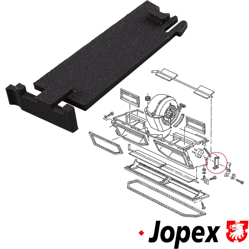 Type 25 Heater Box Footwell Flap Bearing Plate - Right