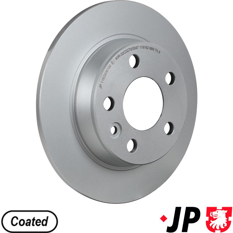 Sharan Rear Brake Disc (268mmx10mm Solid)
