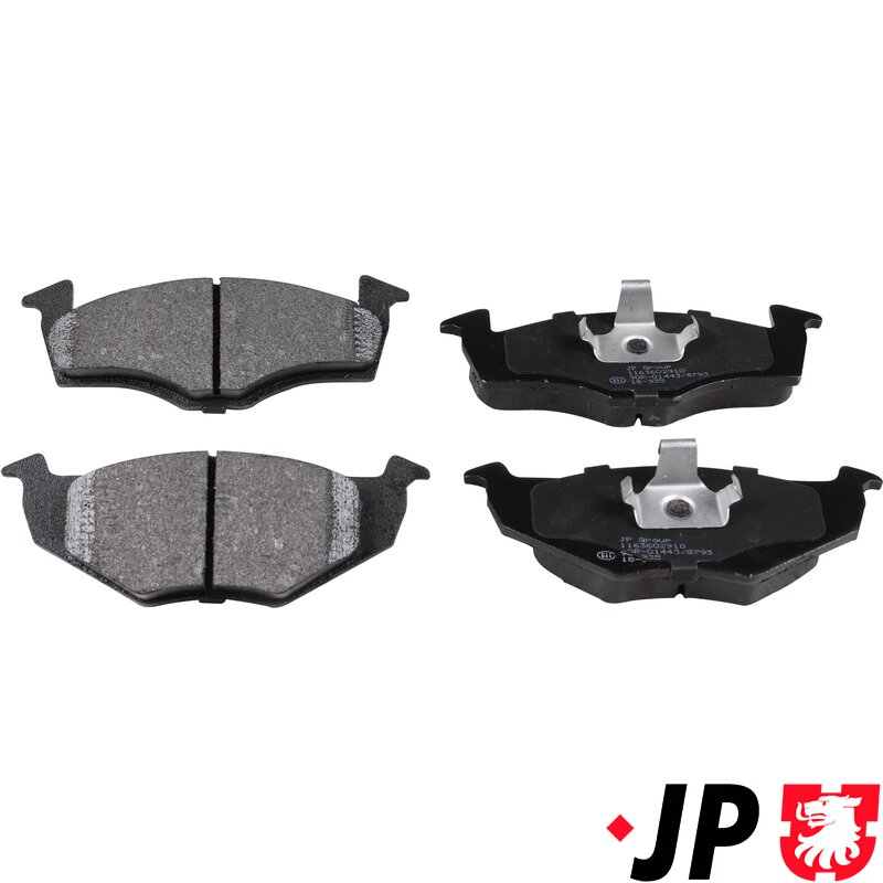 Polo Front Brake Pads - 1995-01 (Without Wear Sensors)