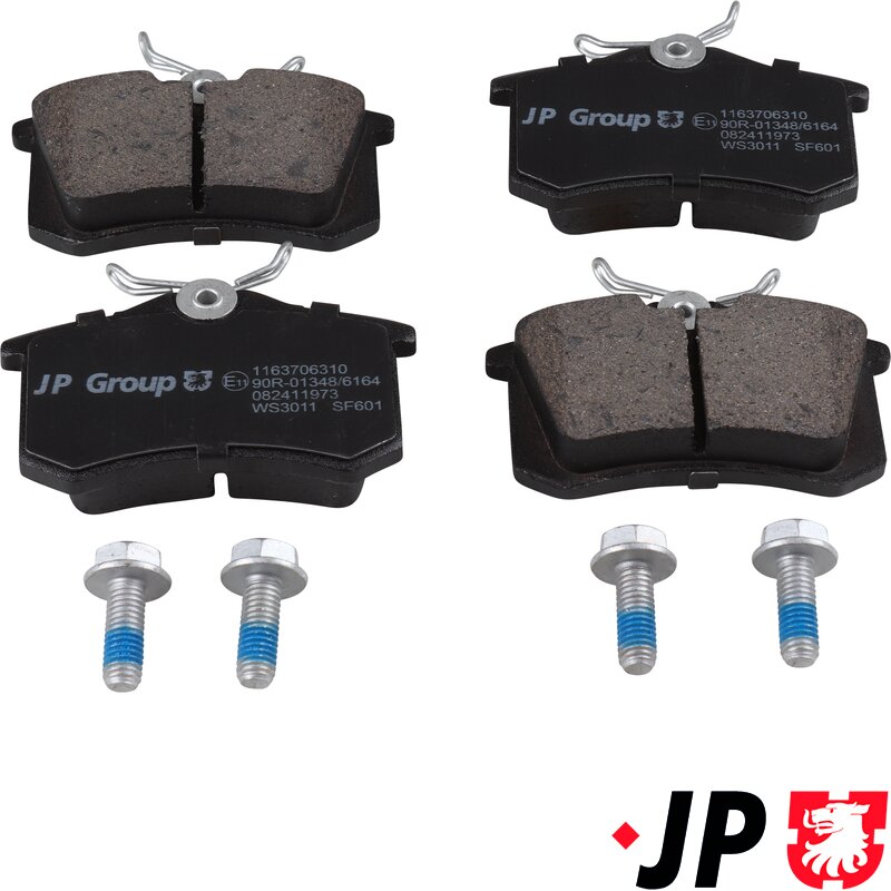 Sharan Rear Brake Pads - 1995-10 (Without Wear Sensors)