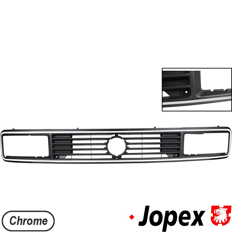 Type 25 Front Grill (With Chrome Edge) - Square Headlight Grille