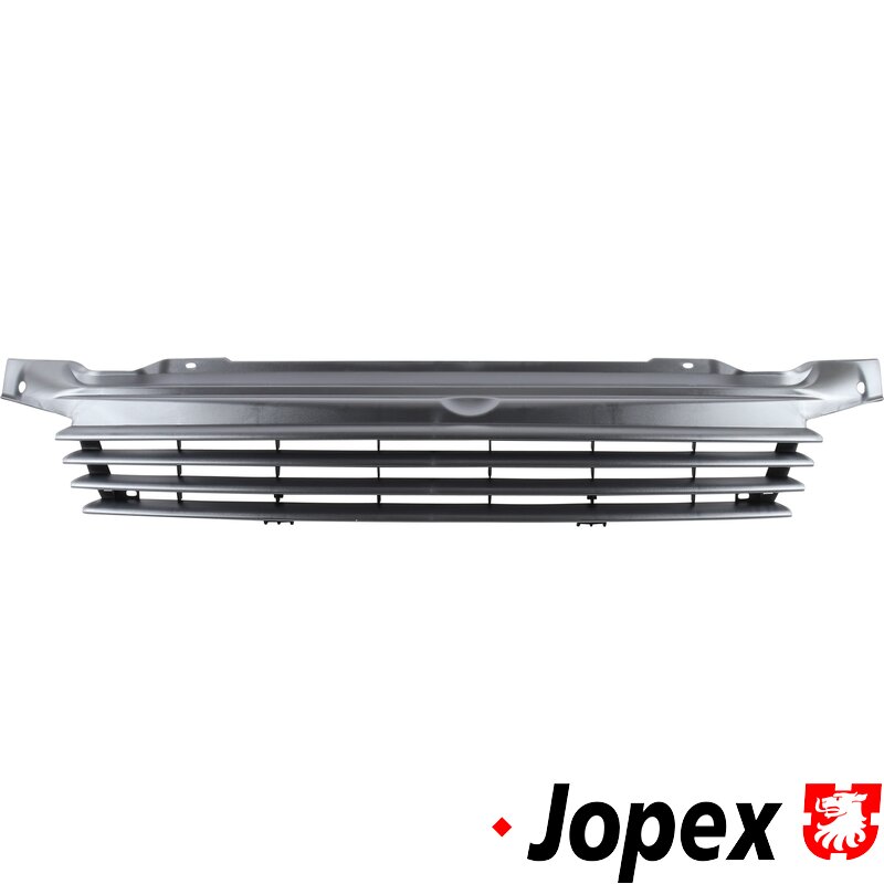 Radiatorgrill uten hull til VW-emblem. For lang nese.