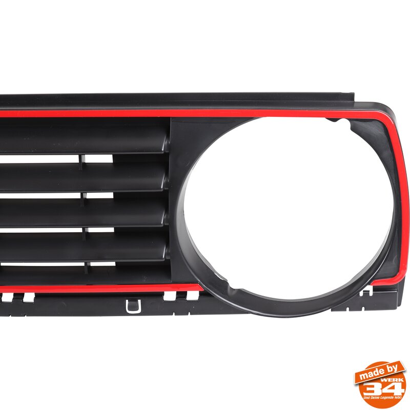 G2 Front Badgeless Grille - Single Headlight (GTI Look)