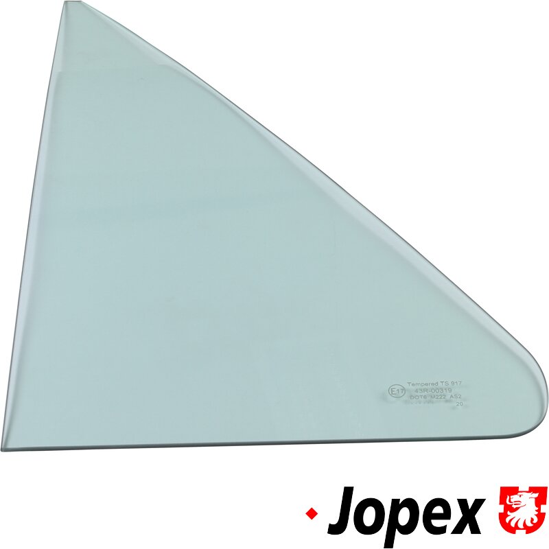T25 Cab Door Fixed Quarter Light Glass - Right - Green Tinted Glass