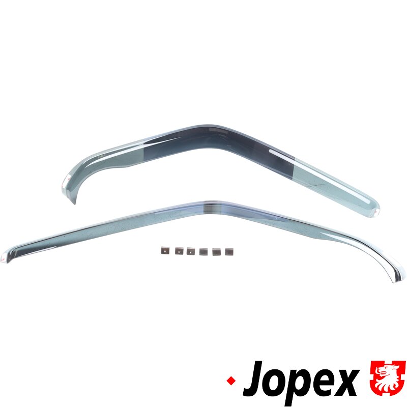 T4 Cab Door Wind Deflectors - Smoked