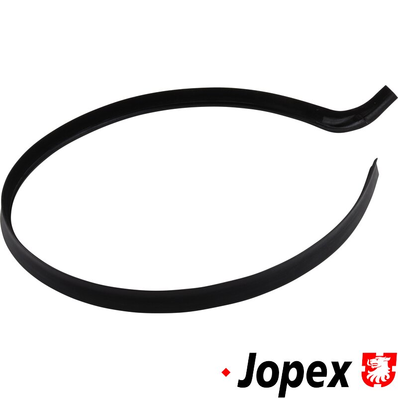 Golf Mk2 Outer Window Scraper – Front Right Door (UK Driver Side) – 1984-1991, Black Rubber, Reproduction