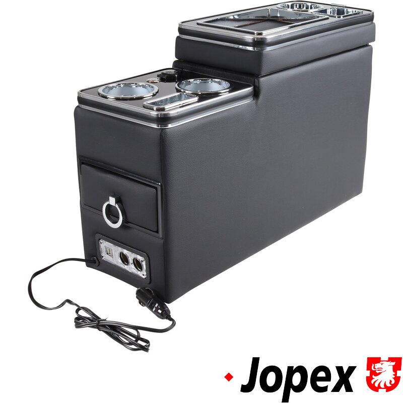 T25,T4,T5,T6 Centre Console With USB Sockets And LED Lighting - Black
