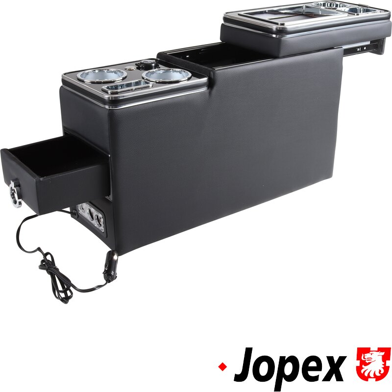 T25,T4,T5,T6 Centre Console With USB Sockets And LED Lighting - Black