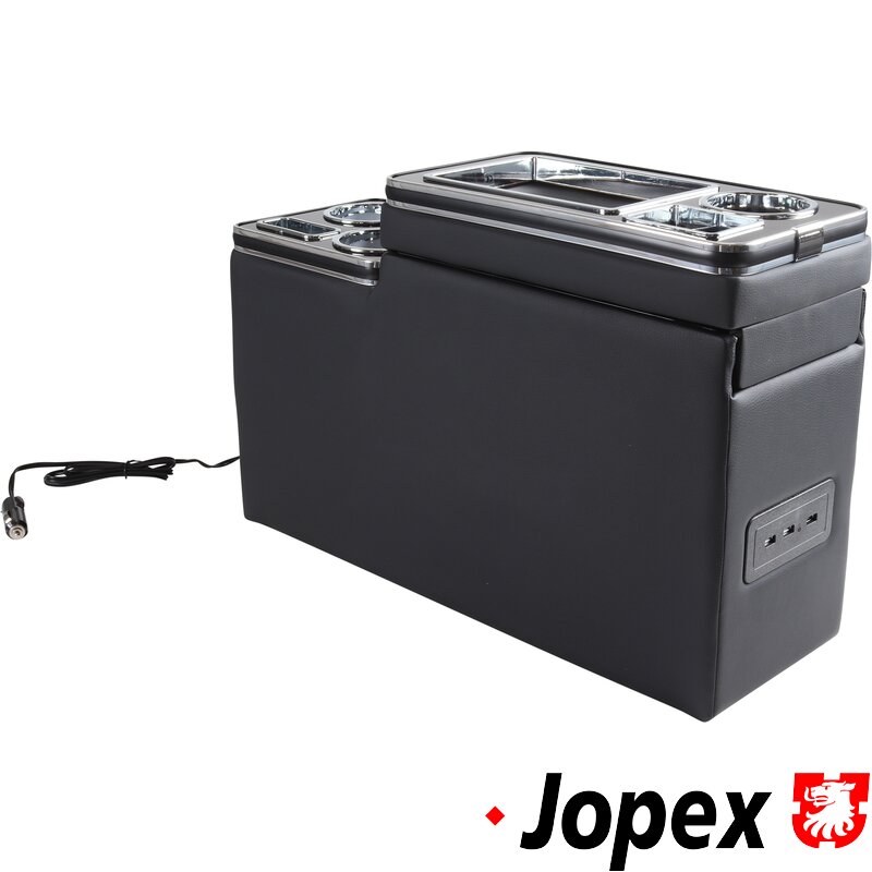 T25,T4,T5,T6 Centre Console With USB Sockets And LED Lighting - Black