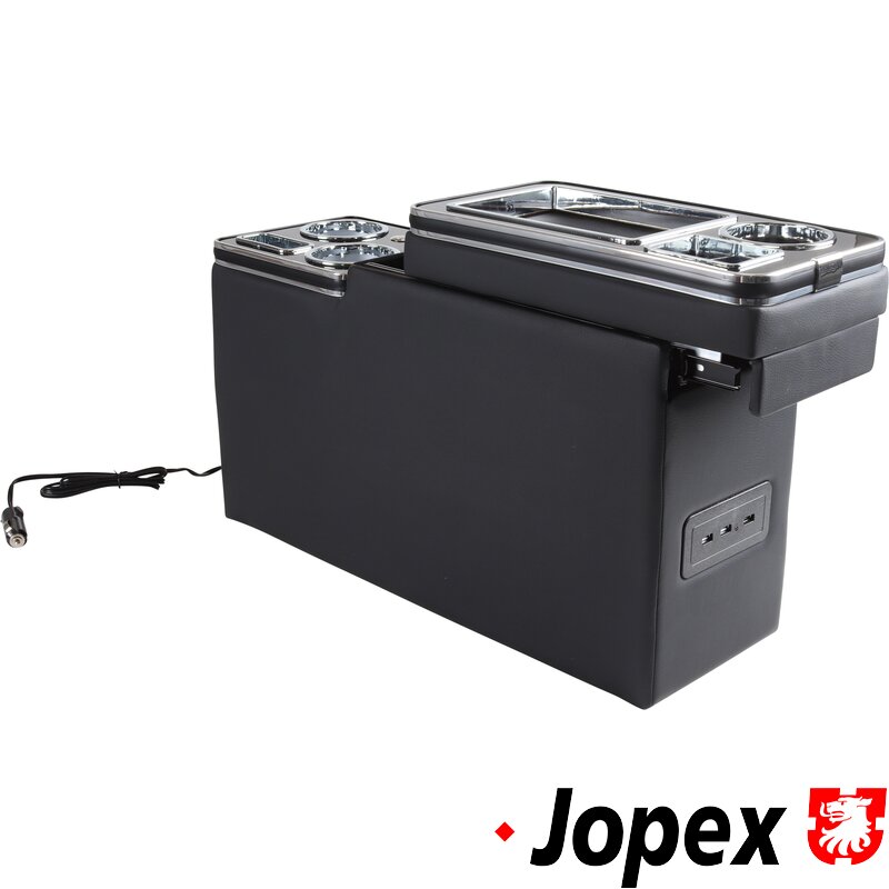 T25,T4,T5,T6 Centre Console With USB Sockets And LED Lighting - Black
