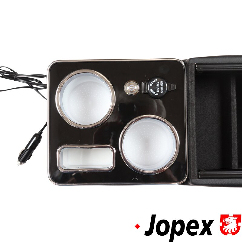 T25,T4,T5,T6 Centre Console With USB Sockets And LED Lighting - Black
