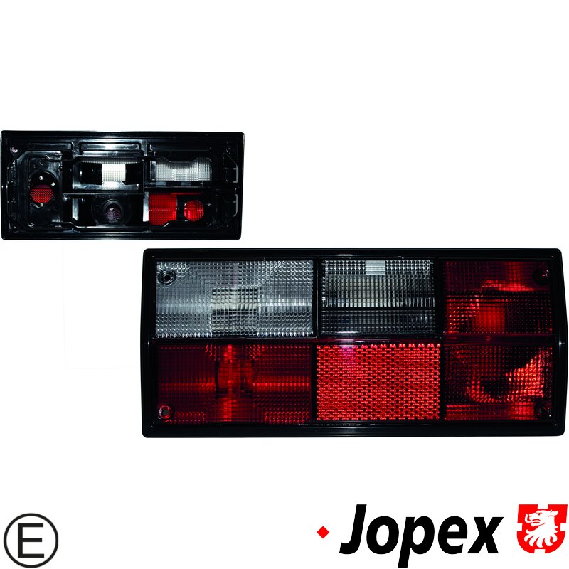 Type 25 Red and White Tail Light - Left - Hella Bulb Cluster (E Marked)