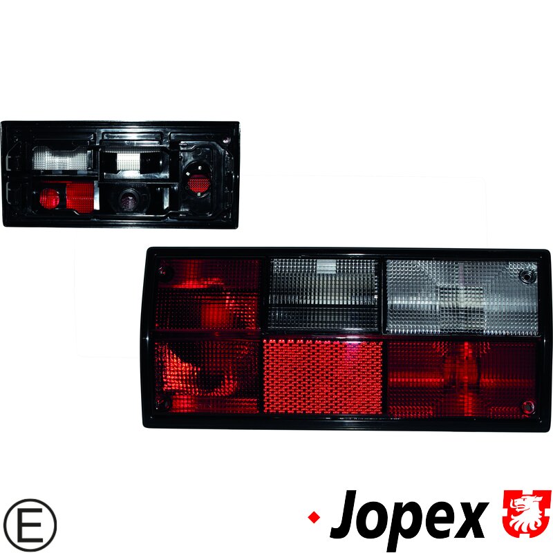 Type 25 Red and White Tail Light - Right - Hella Bulb Cluster (E Marked)