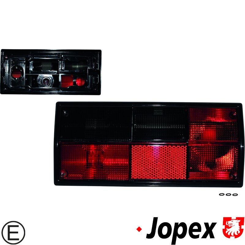 Type 25 Red and Smoked Tail Light - Left - Hella Bulb Cluster (E Marked)