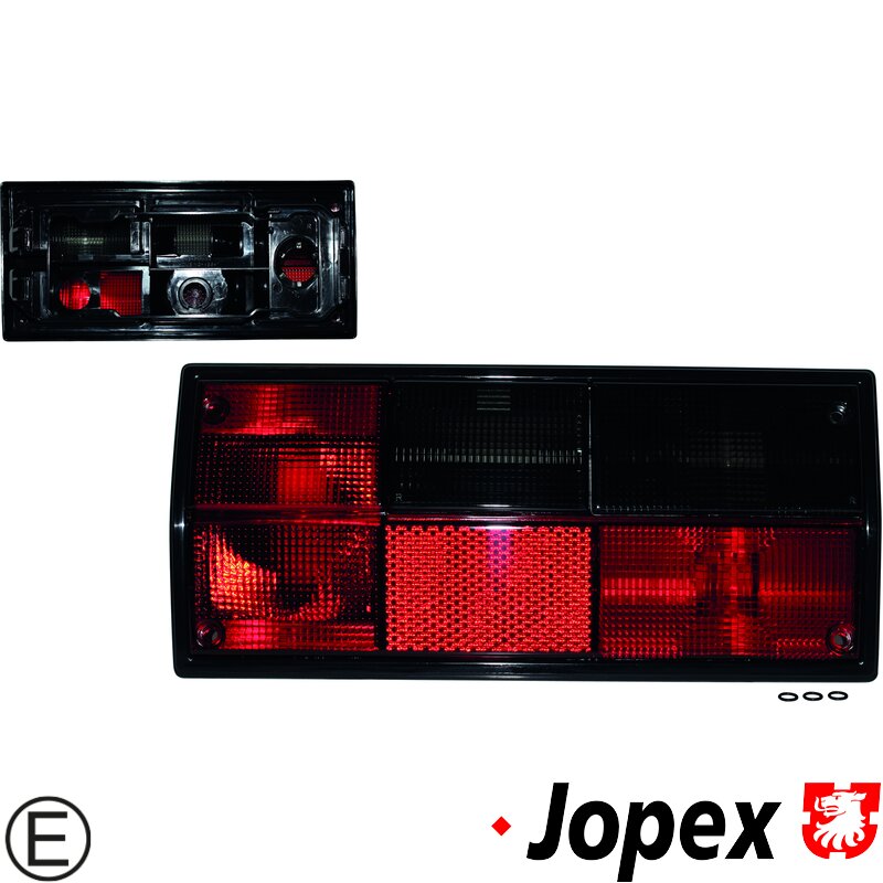 Type 25 Red and Smoked Tail Light - Right - Hella Bulb Cluster (E Marked)