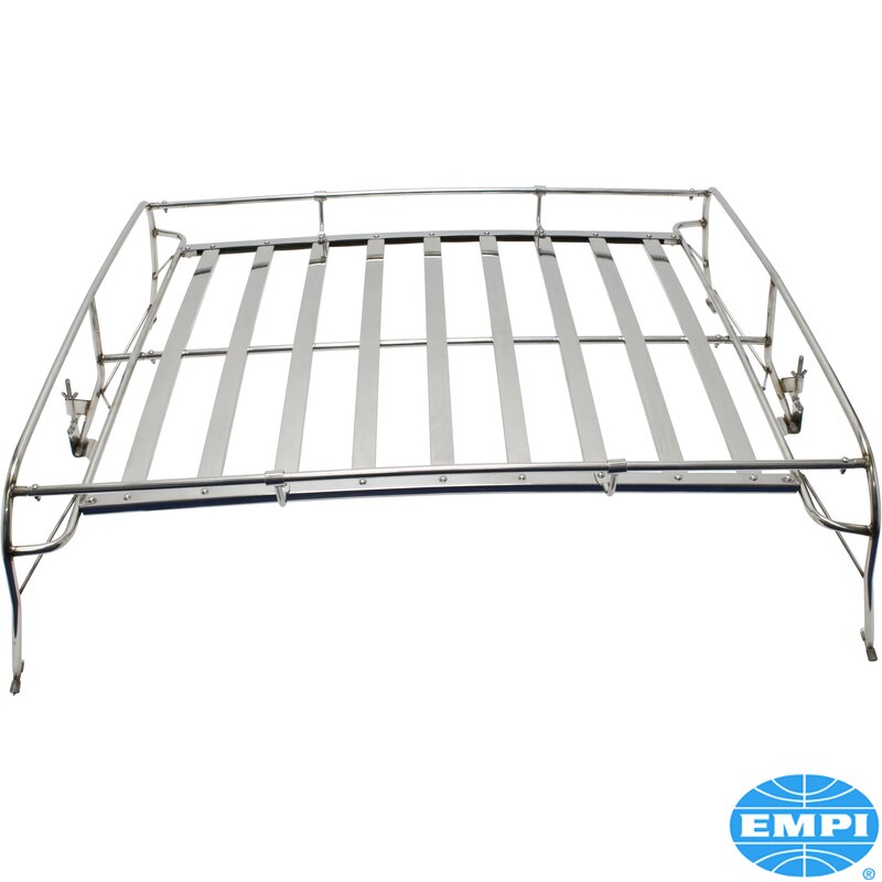 Beetle Roof Rack - Stainless Steel With Wooden Slats