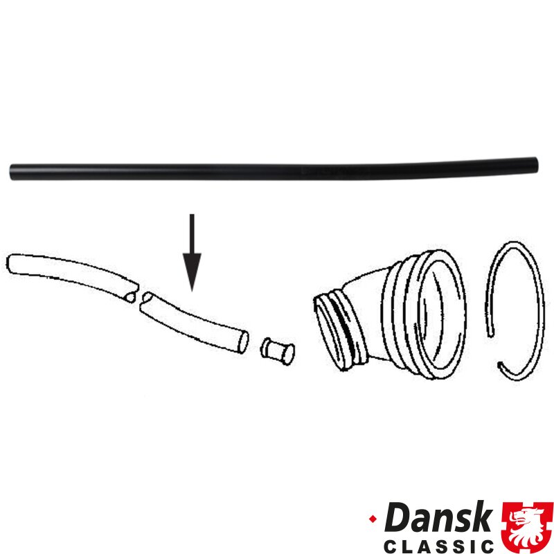 Porsche 911,912,964,993 Fuel Tank Overflow Hose For Filler Neck, 20 Mm, L = 600 Mm - 1964-97