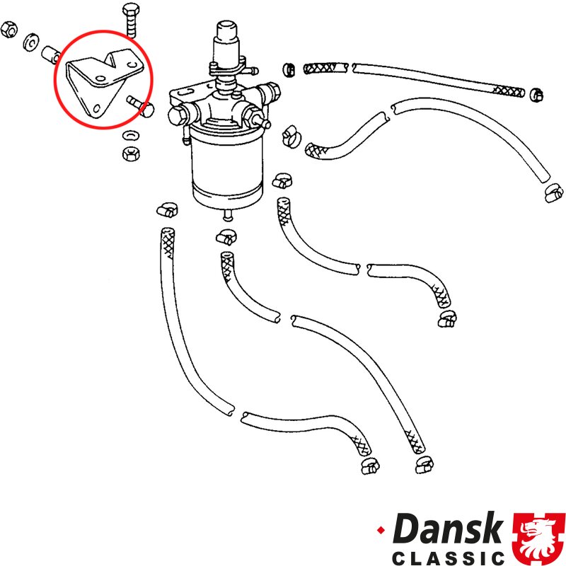 Porsche 911 Fuel Filter Bracket - 1968-73