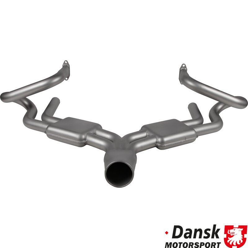 Porsche 356 Sebring Exhaust System - 1.5-1.6 - 1955-65 (With Round Tailpipe)