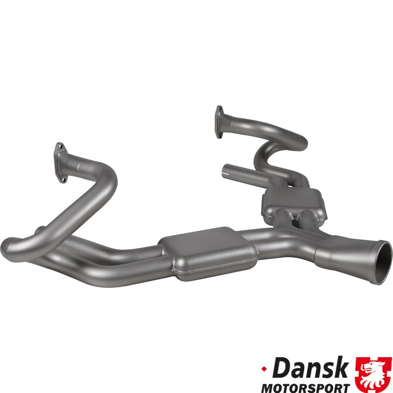 Porsche 356 Sebring Exhaust System - 1.5-1.6 - 1955-65 (With Round Tailpipe)
