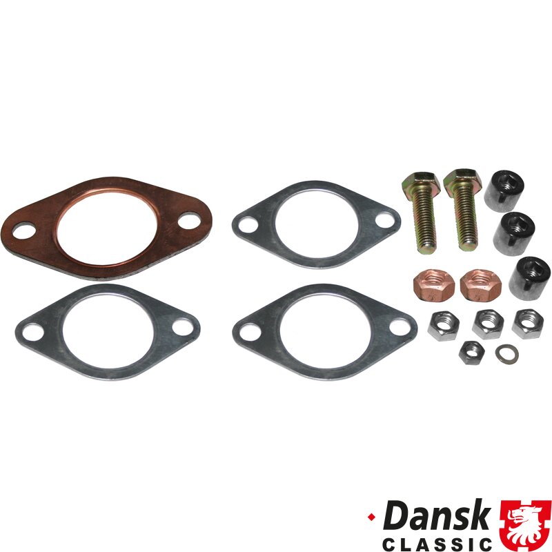 Mounting kit for heat exchanger, 4 gaskets, nuts & bolts