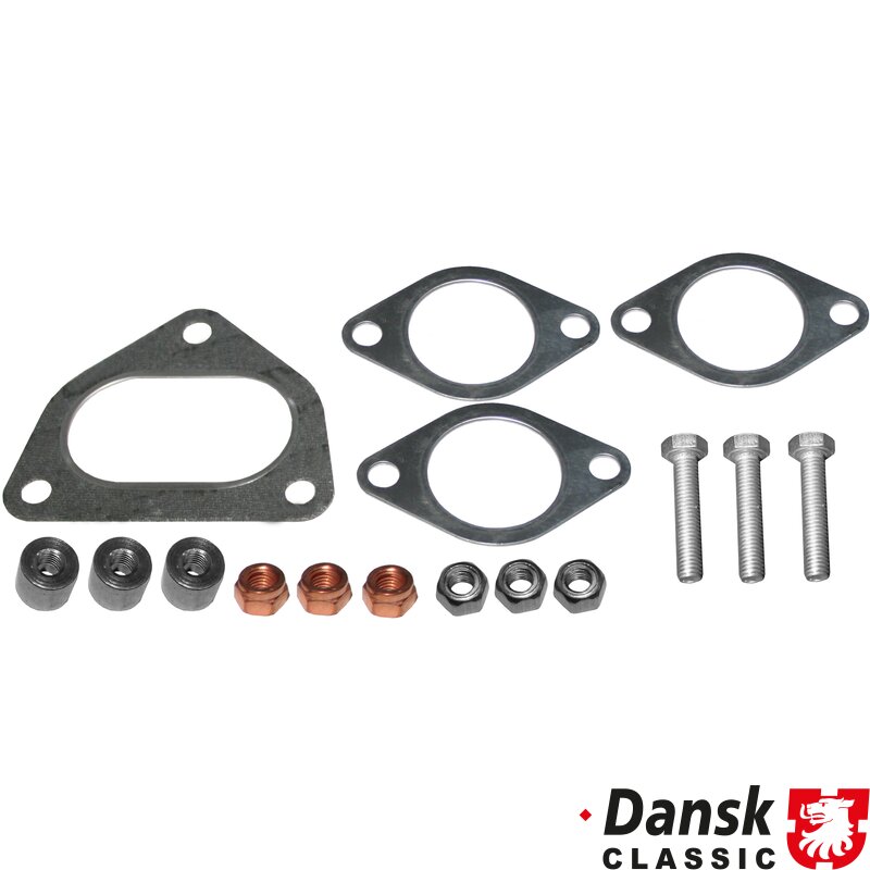 Porsche 911 Mounting Kit For Heat Exchanger With 4 Gaskets, Nuts & Bolts - 1983-89