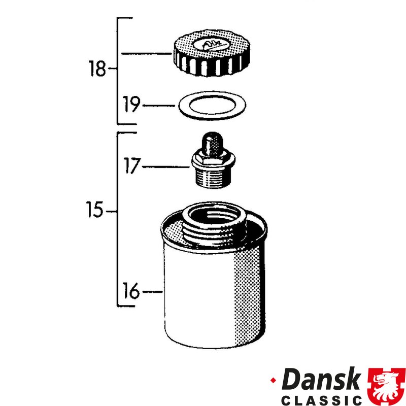 Porsche 356 Brake Fluid Tank Union With Strainer - 1950-63
