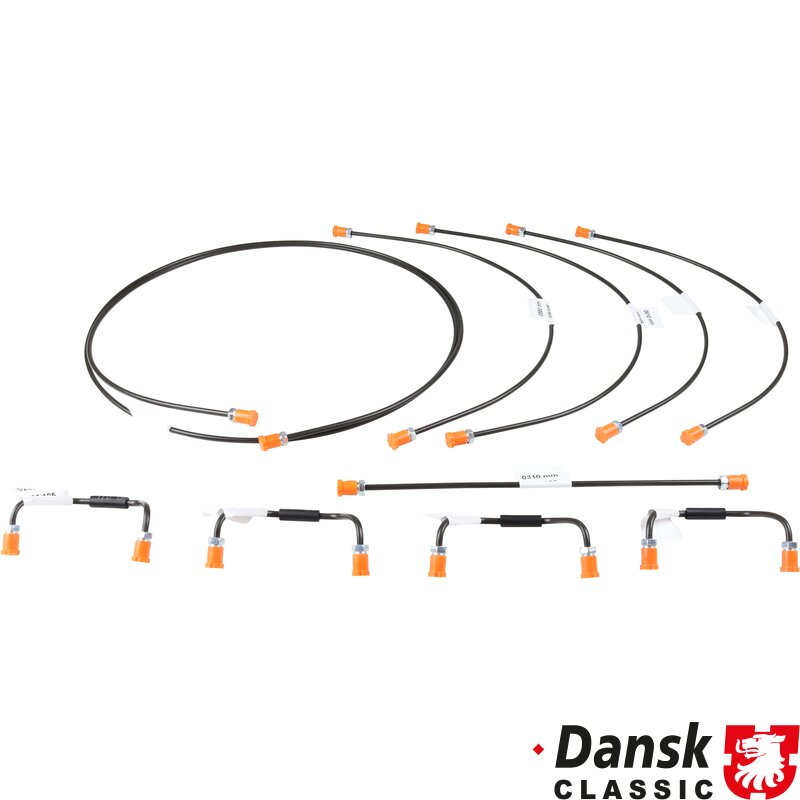 Porsche 356 Brake Line Kit, 1 Circuit Brake System. With 8 Lines For 1 Vehicle