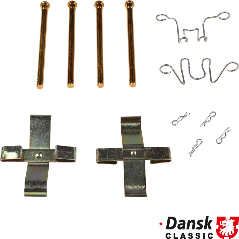 Porsche 924,944 Brake Pad Hardware Kit, Rear - 1975-91