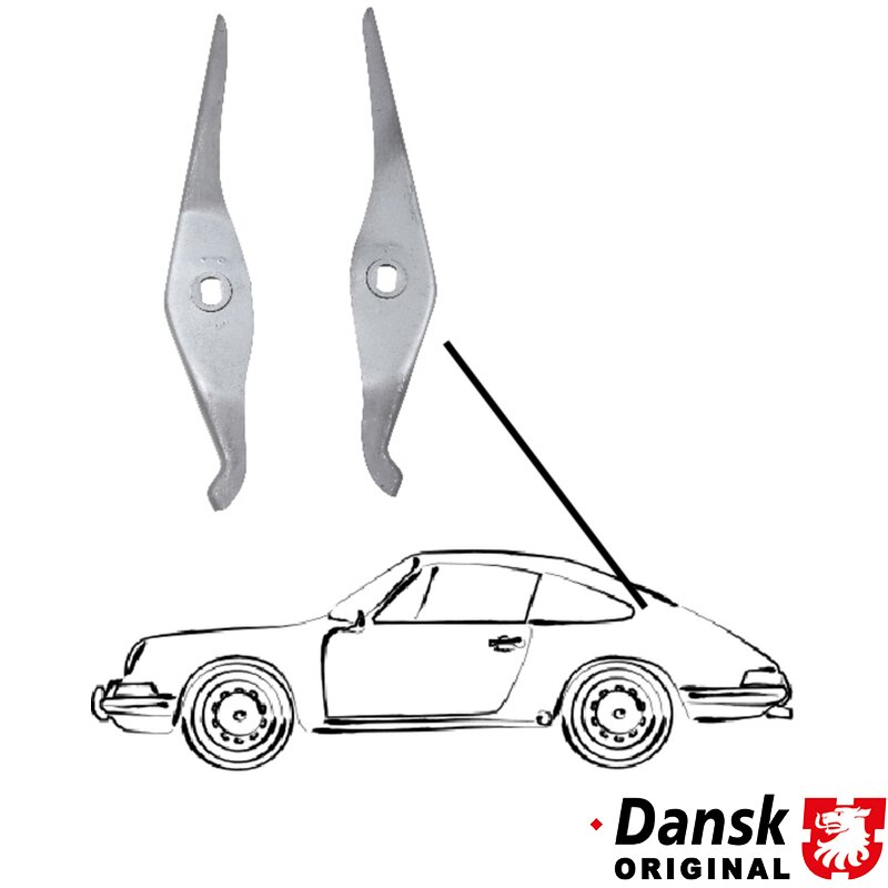 Porsche 911 Engine Hood Suspension Set For Welding On (2 Pcs.) - 1964-85