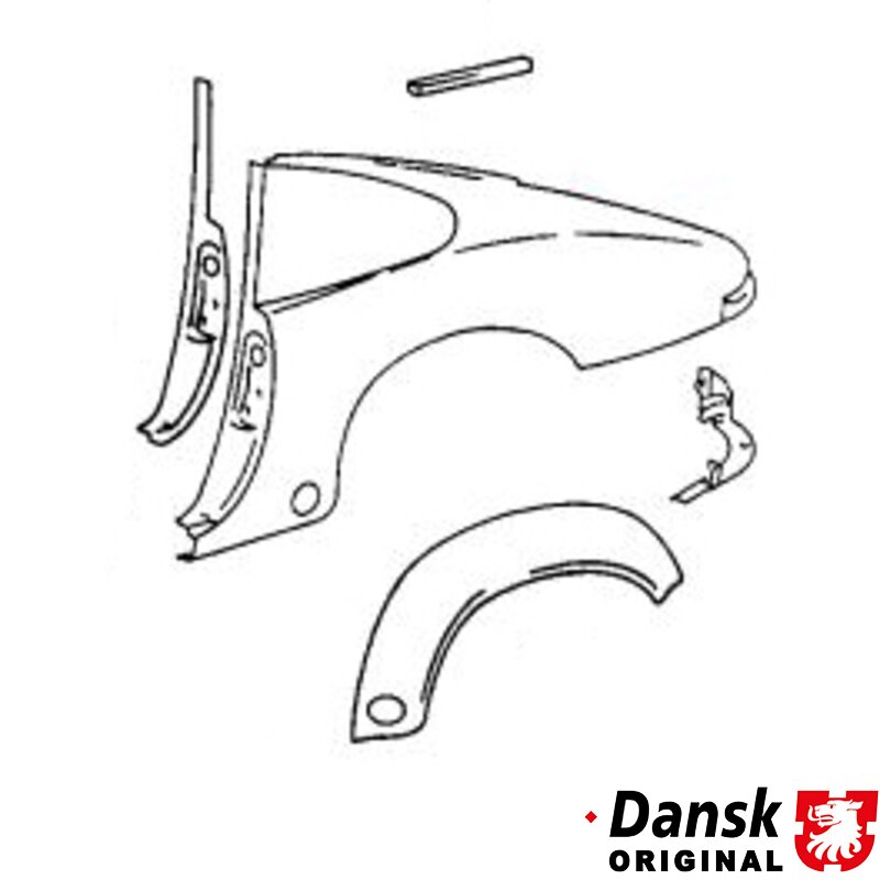Porsche 911 Quarter Panel, Right - 1968-73 (Coupe)